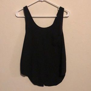 Black Flowy Tank Top